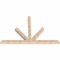 Ekena Millwork Saratoga Smooth Timber Gable Bracket, Douglas Fir, 108"W x 72"H x 5 1/2"D x 5 1/2"F, 16/12 Pitch GBW108X72X0606SAR00SDF - alternate 2